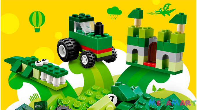 Lego Classic 10708 - Hộp lắp ráp màu xanh lá