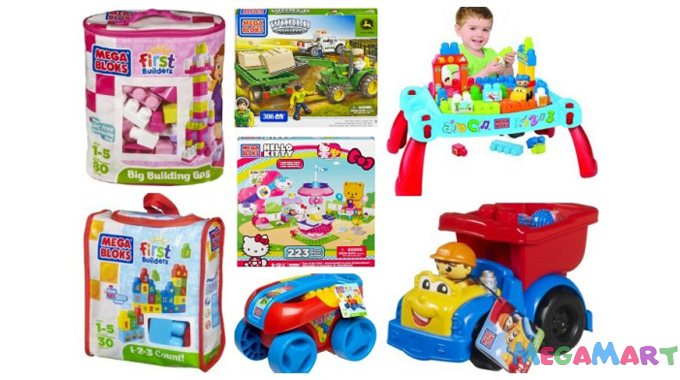 Tìm hiểu đồ chơi xếp hình Mega Bloks nổi tiếng hàng đầu thế giới - Mega Bloks có nhiều sản phẩm cho bé thỏa sức lựa chọn