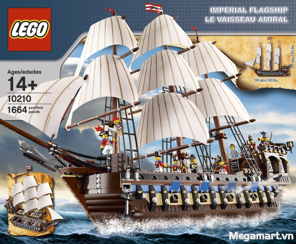 Bộ đồ chơi xếp hình Lego Tàu đô đốc Hoàng Gia ( Imperial Flagship)