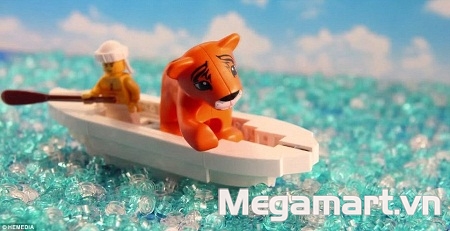 Mô hình đồ chơi Lego mô phỏng bộ phim Life of Pi