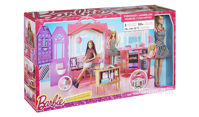 Bộ đồ chơi Barbie Ngôi nhà di động