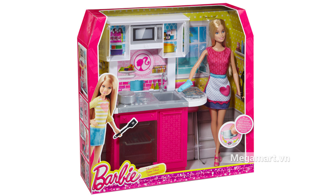 Bộ đồ chơi Barbie Ngôi nhà Barbie – Nhà bếp