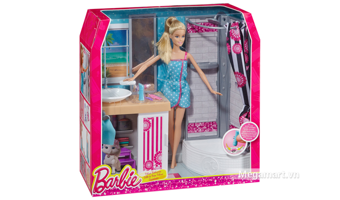 Bộ đồ chơi Barbie Ngôi nhà Barbie – Phòng tắm