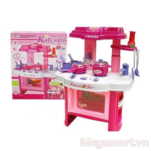 Top những bộ đồ chơi nấu ăn mà bé gái nào cũng mơ ước - Bộ đồ chơi nấu ăn Kitchen cực kì cuốn hút với mọi bé gái