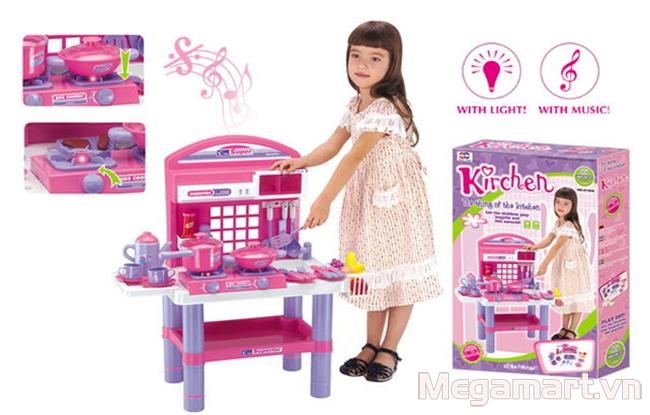 Top những bộ đồ chơi nấu ăn mà bé gái nào cũng mơ ước - Bộ đồ chơi nấu ăn thương hiệu Kitchen đến từ Châu Âu được nhiều bé gái mơ ước