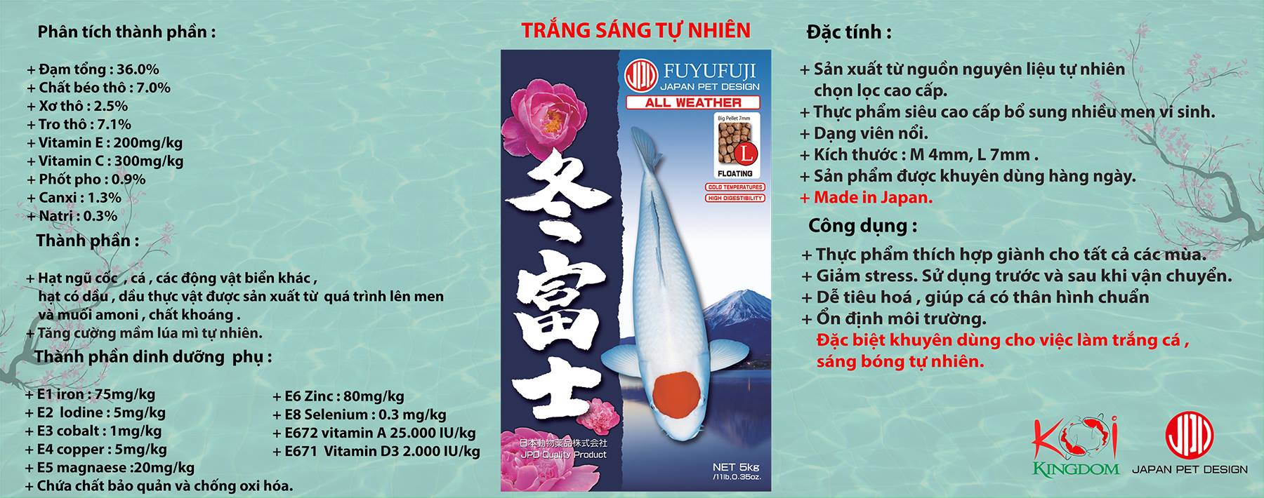 jpg thức ăn cá koi fuyufuji