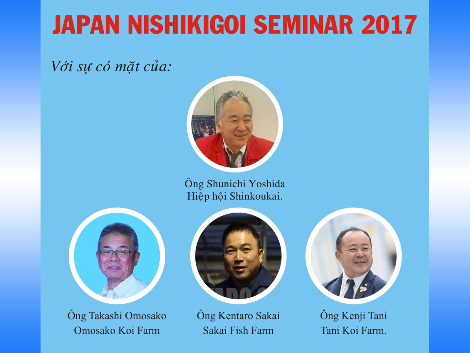 Hội thảo cá Koi Nhật Bản Japan Nishikigoi Seminar 2017 tại Việt Nam