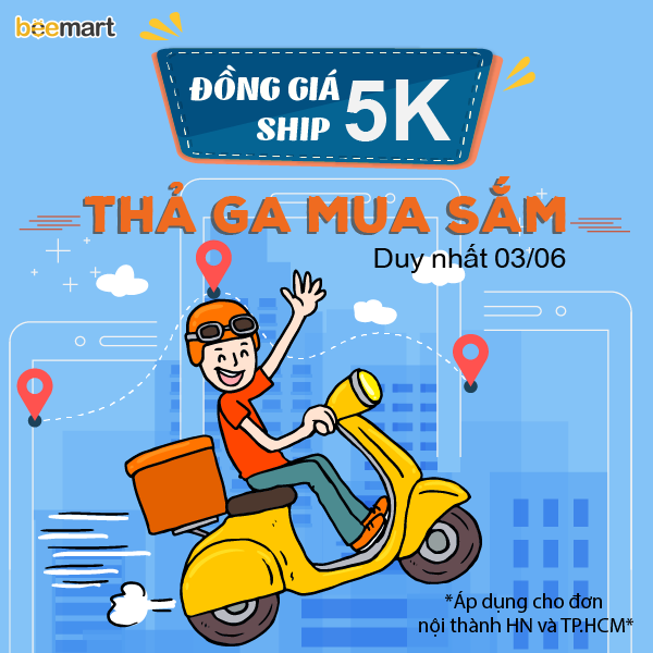 Đồng giá ship 5K