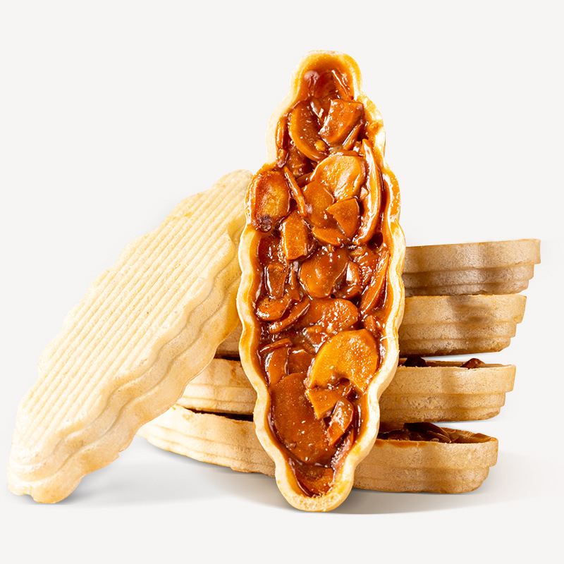 Đế bánh thuyền mỏng, nhẹ, xốp có hình thức khá bắt mắt