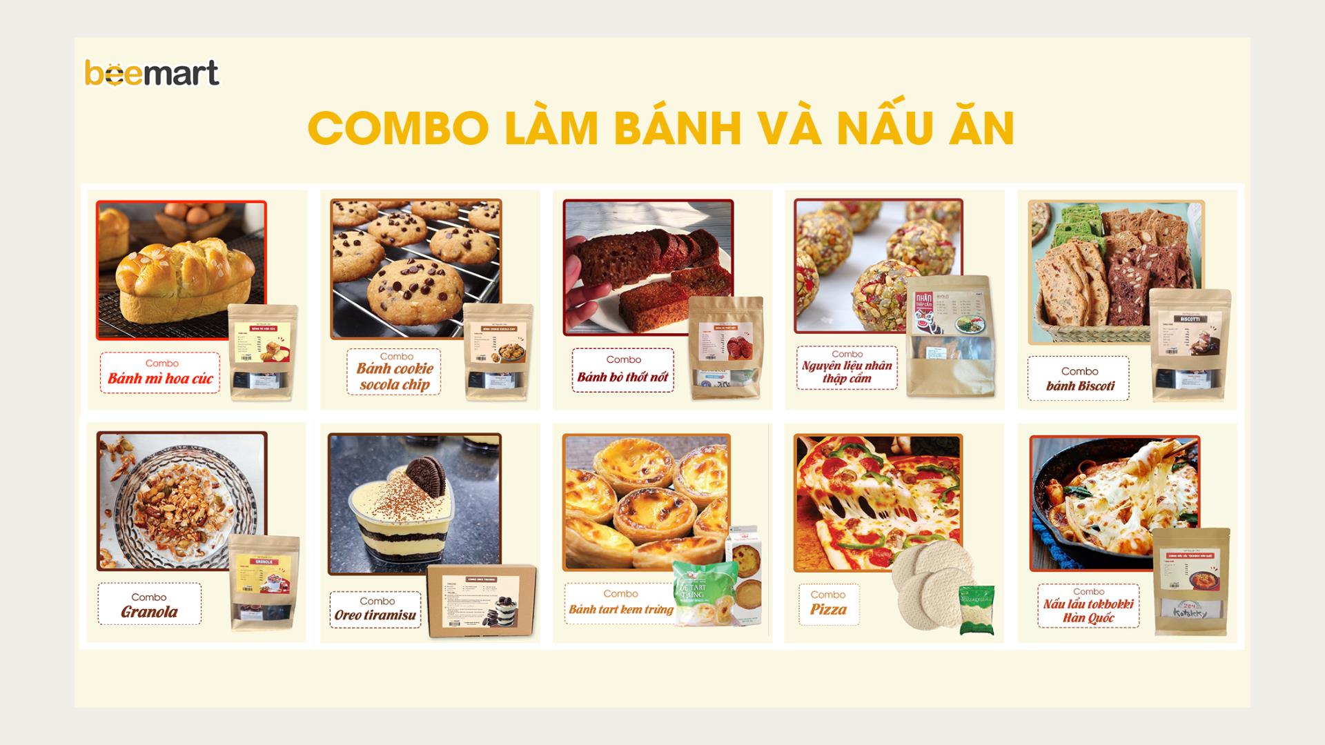 Combo nguyên liệu làm kẹo nougat sữa dừa