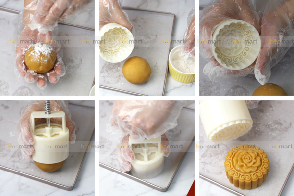 cách làm bánh nướng nhân đậu xanh trứng muối