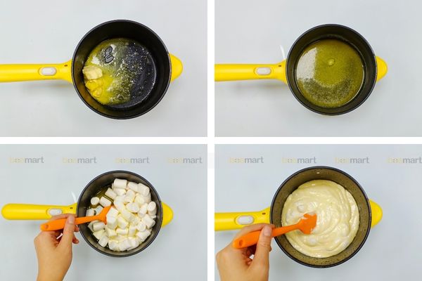 Cách làm bánh ống đài loan cuộn marshmallow 3 vị