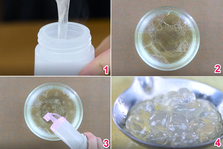 làm trân châu thủy tinh