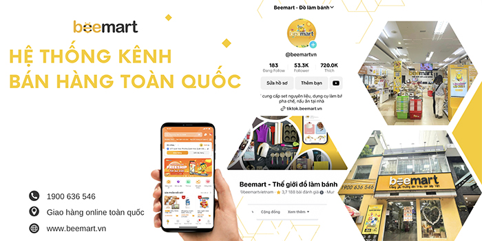 Hệ thống bán hàng nguyên liệu trung thu Beemart