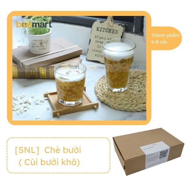 Set nguyên liệu nấu chè bưởi từ cùi bưởi khô