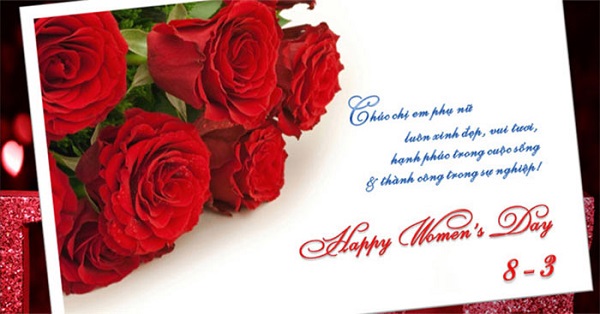 Lời chúc ngày 8/3 vô cùng ý nghĩa cho các bạn nữ