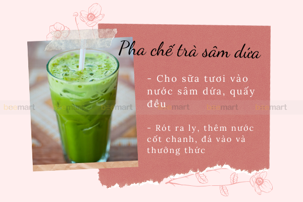 Pha chế trà sâm dứa