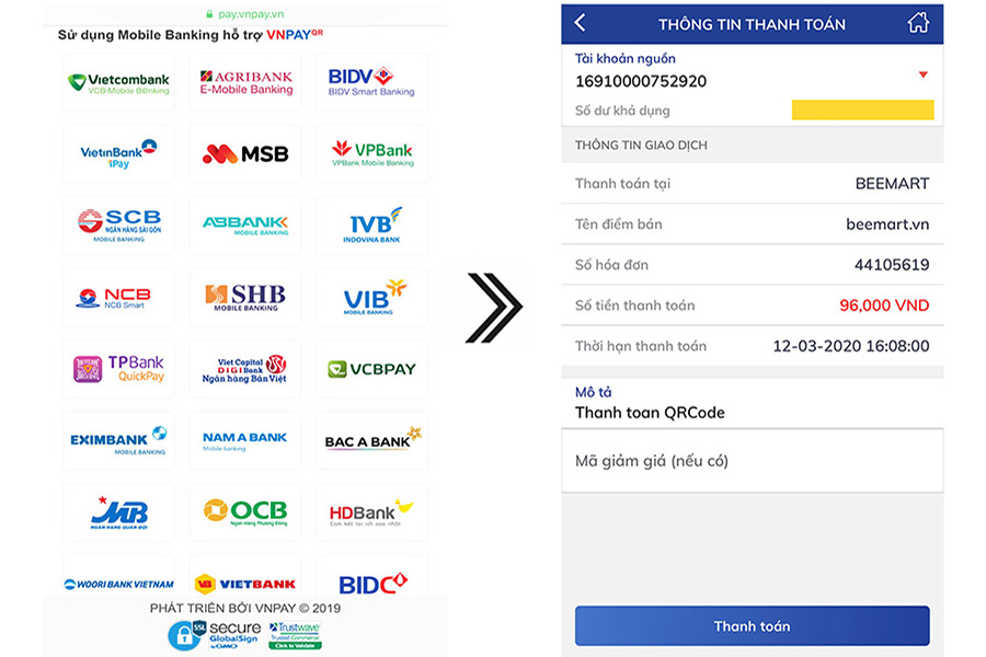 thanh toán vnpay