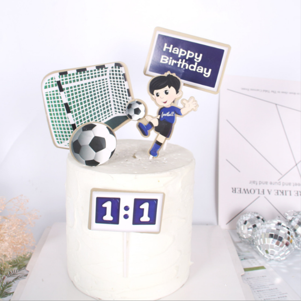 Set que cắm chủ đề bóng đá-a