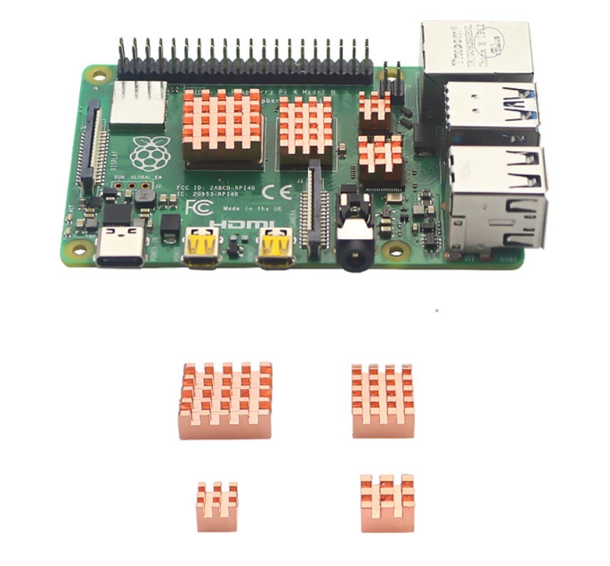 SET đế tản nhiệt cho Raspberry Pi (4pcs/set)