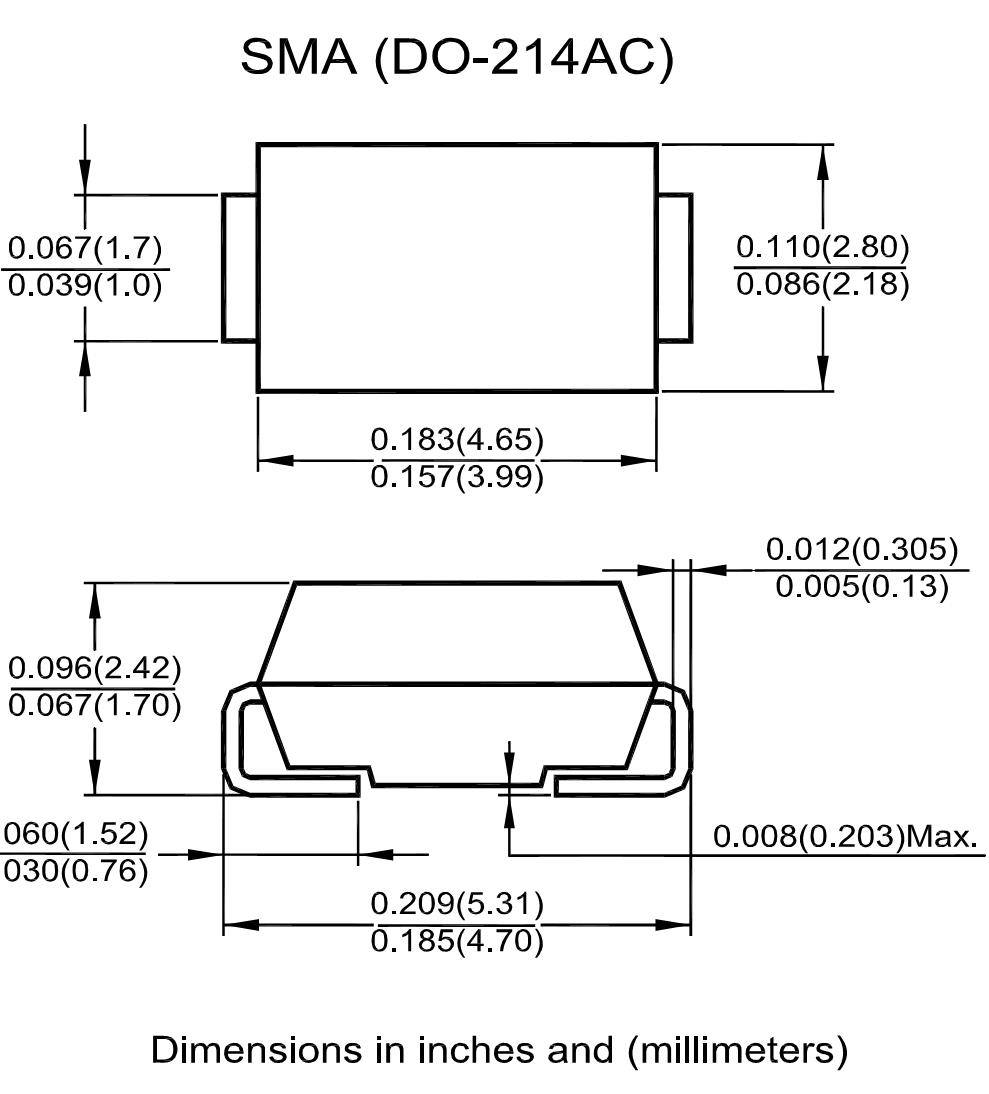 Diode 1N5819 SS14 SMA 1