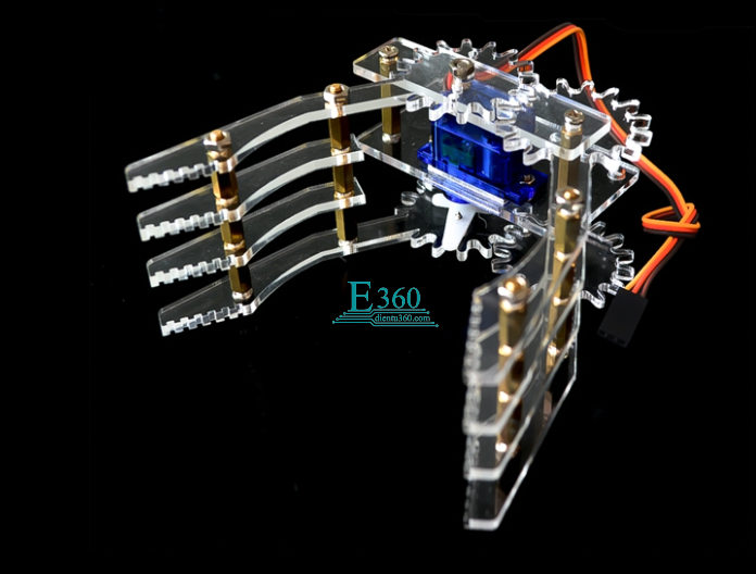 TAY GẮP ROBOT LOẠI MÓNG VUỐT (MICA) + SERVO 3