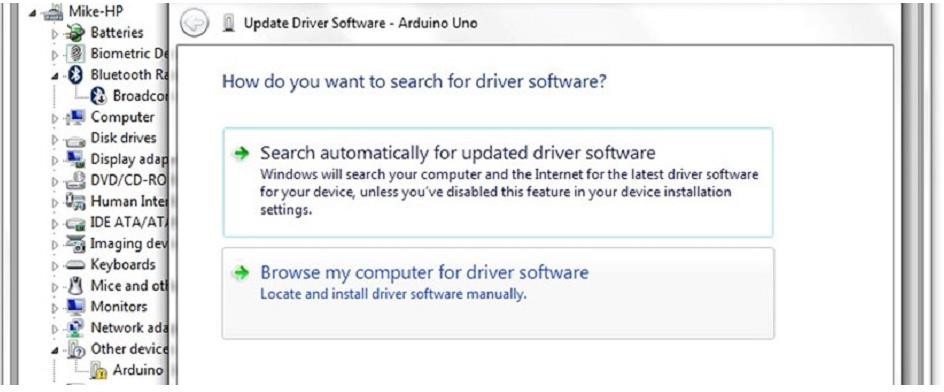 Cài đặt Driver cho Arduino