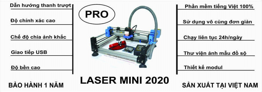 Máy Khắc Laser Mini 2020-2W
