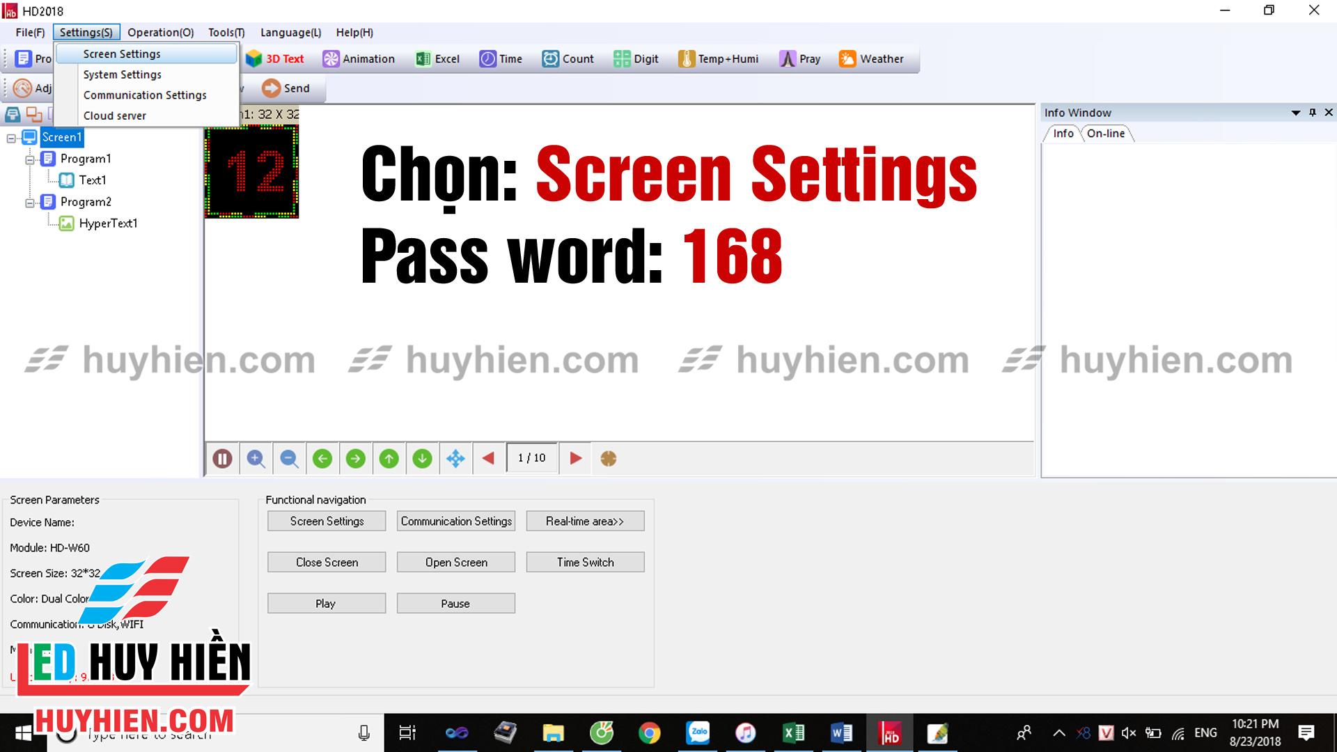 hướng dẫn sử dung phần mềm HD 2018