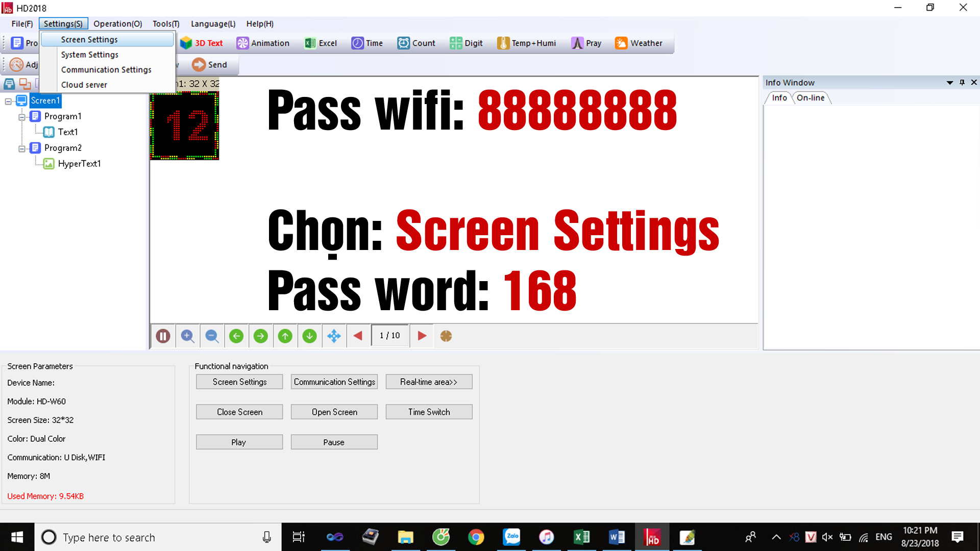 đăng nhập phần mềm HD2018