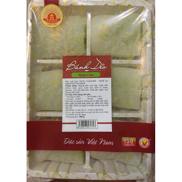 Bánh dẻo nhân cốm Bảo Minh 180gr