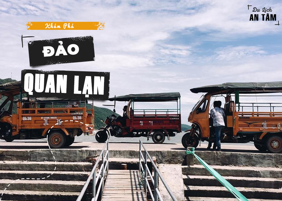 Xe tuk tuk trên đảo Quan Lạn