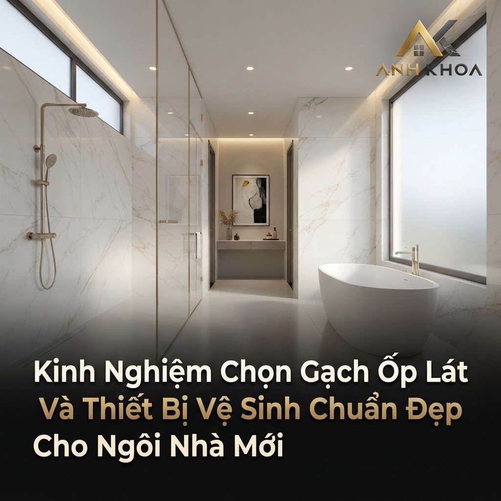 Kinh Nghiệm Chọn Gạch Ốp Lát Và Thiết Bị Vệ Sinh Chuẩn Đẹp Cho Ngôi Nhà Mới