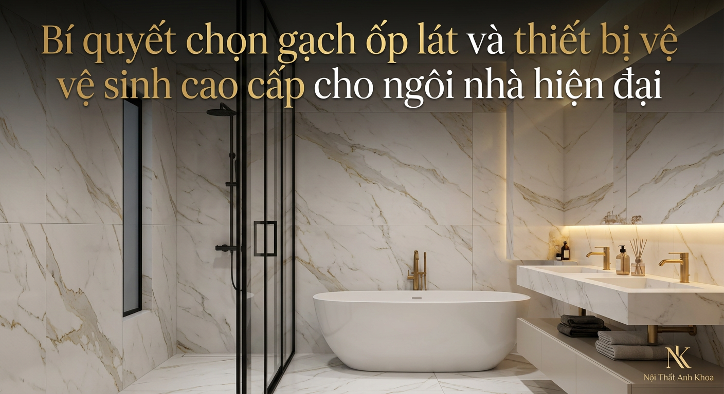Bí quyết chọn gạch ốp lát và thiết bị vệ sinh cao cấp cho ngôi nhà hiện đại
