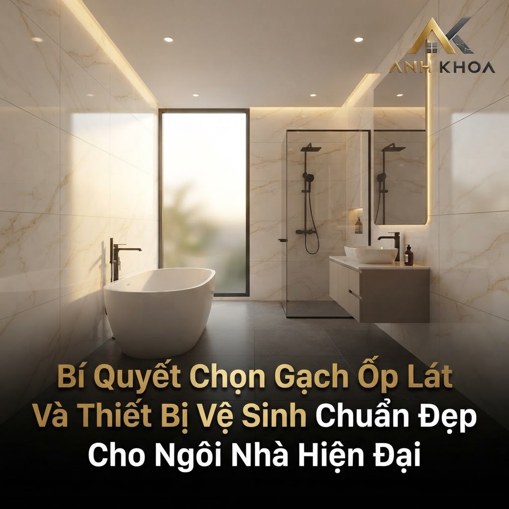 Bí Quyết Chọn Gạch Ốp Lát Và Thiết Bị Vệ Sinh Chuẩn Đẹp Cho Ngôi Nhà Hiện Đại