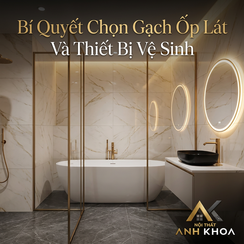 Bí Quyết Chọn Gạch Ốp Lát Và Thiết Bị Vệ Sinh Cho Ngôi Nhà Mới: Bền Đẹp, Sang Trọng Và Tối Ưu Chi Phí