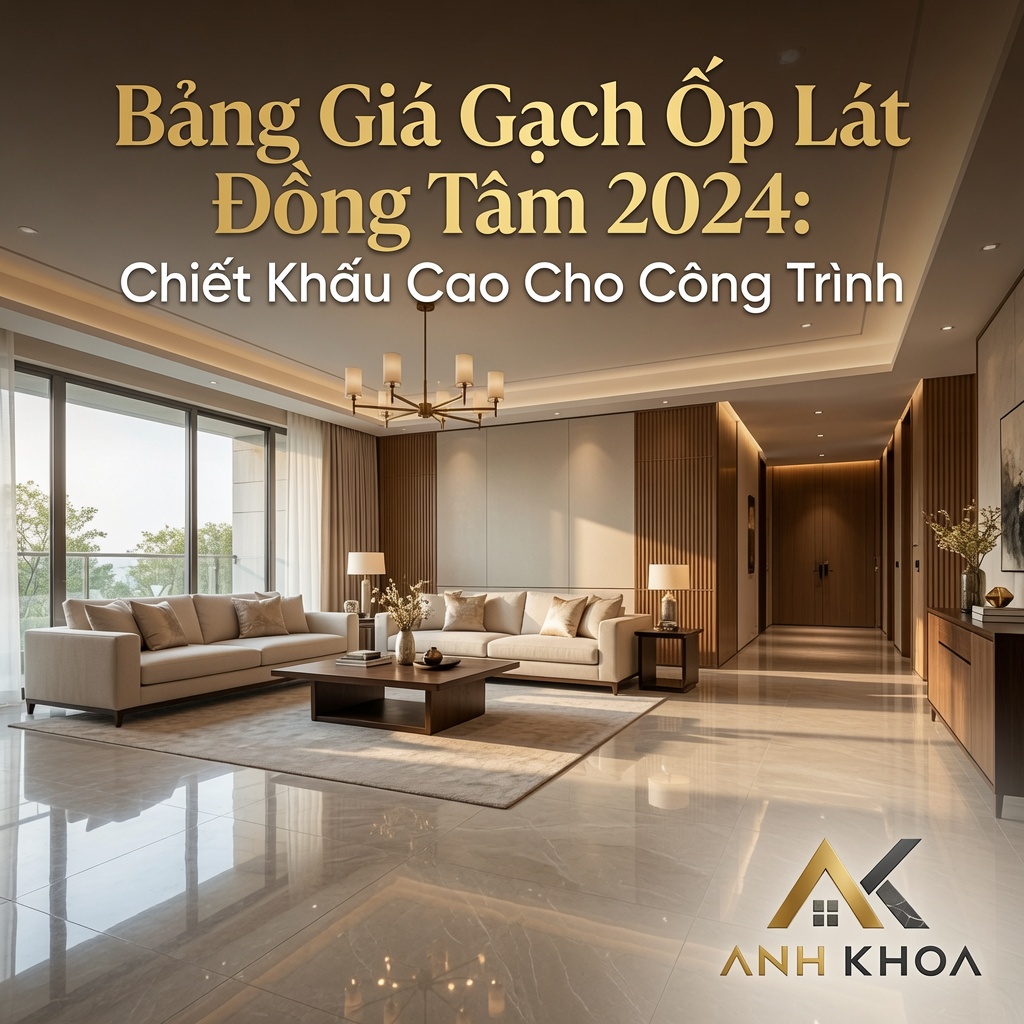 Bảng Giá Gạch Ốp Lát Đồng Tâm 2024: Chiết Khấu Cao Cho Công Trình