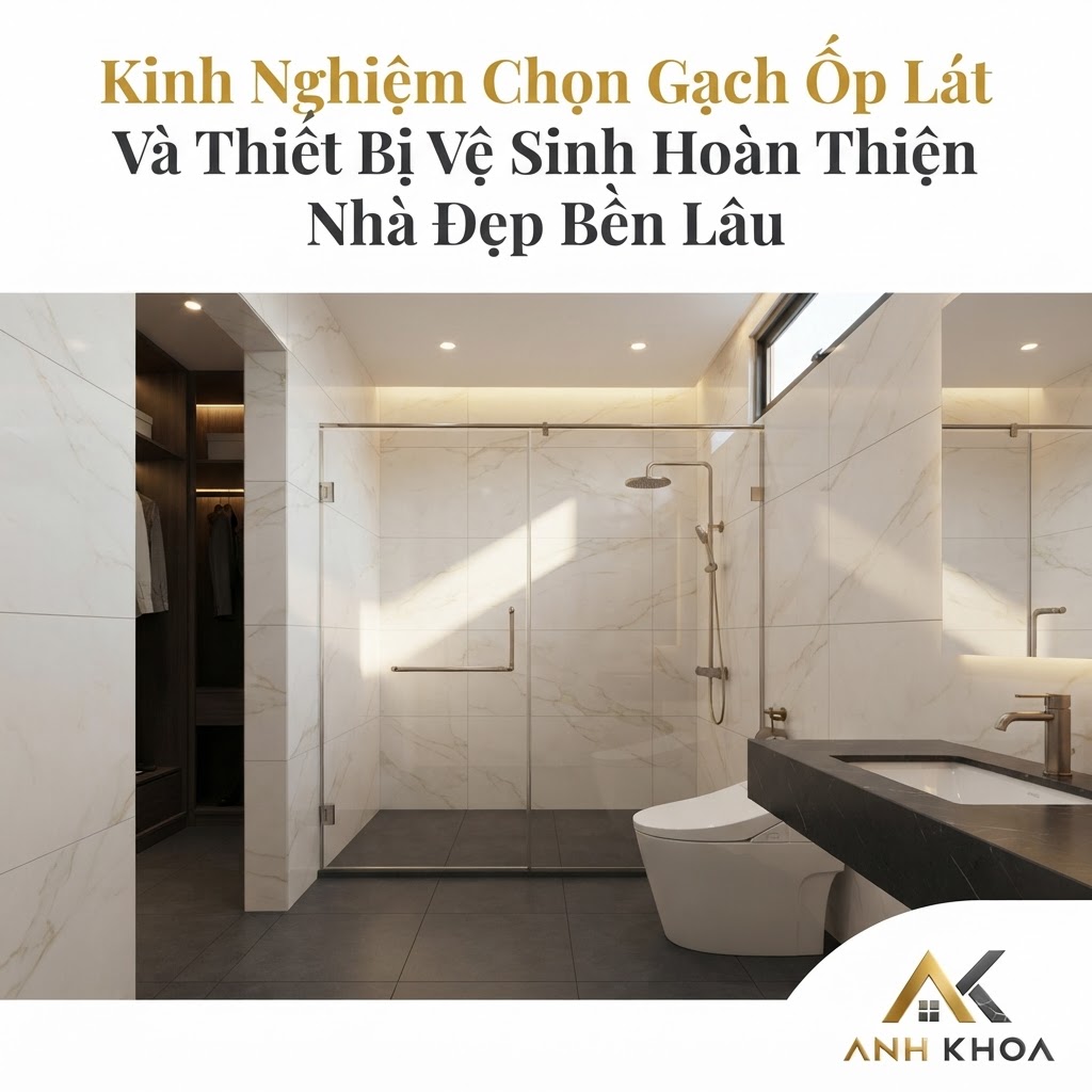 Kinh Nghiệm Chọn Gạch Ốp Lát Và Thiết Bị Vệ Sinh Hoàn Thiện Nhà Đẹp Bền Lâu