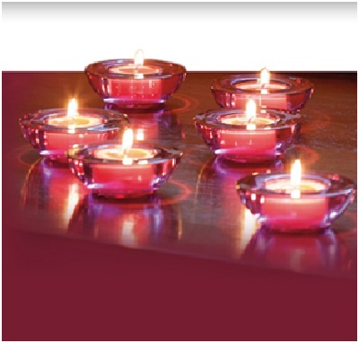 Nến tealight tại Hà Nội rực rỡ với nhiều sắc màu