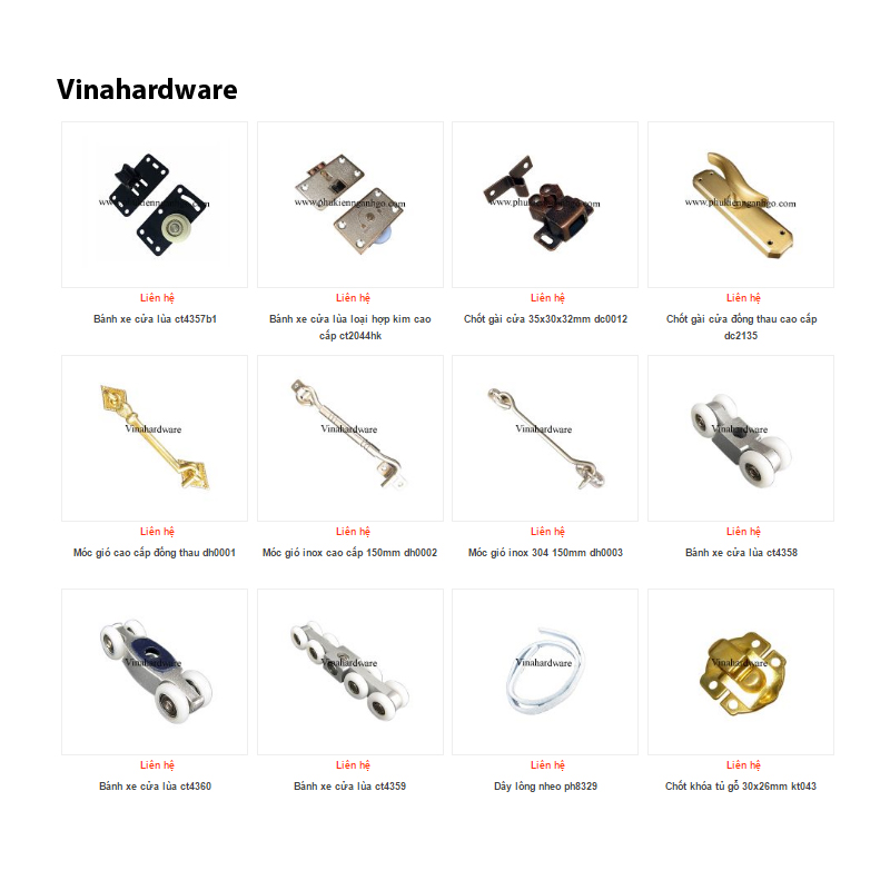 Các loại phụ kiện cho cửa 4