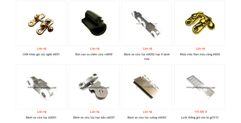 Các loại phụ kiện cho cửa 5