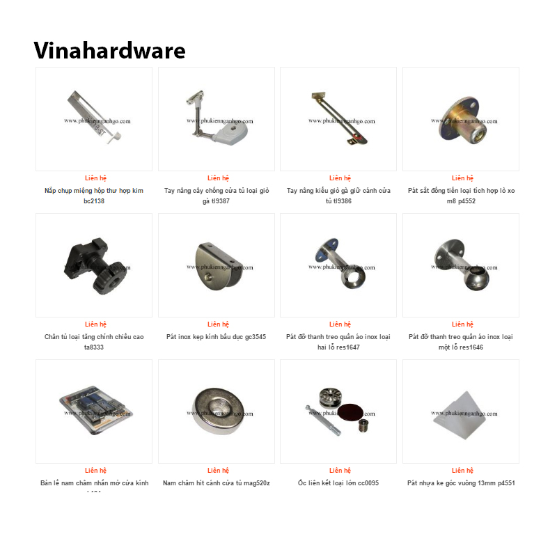 Phụ kiện gia công sản xuất tủ