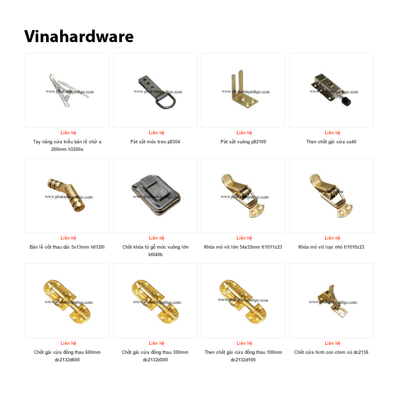 Các loại phụ kiện tủ bếp