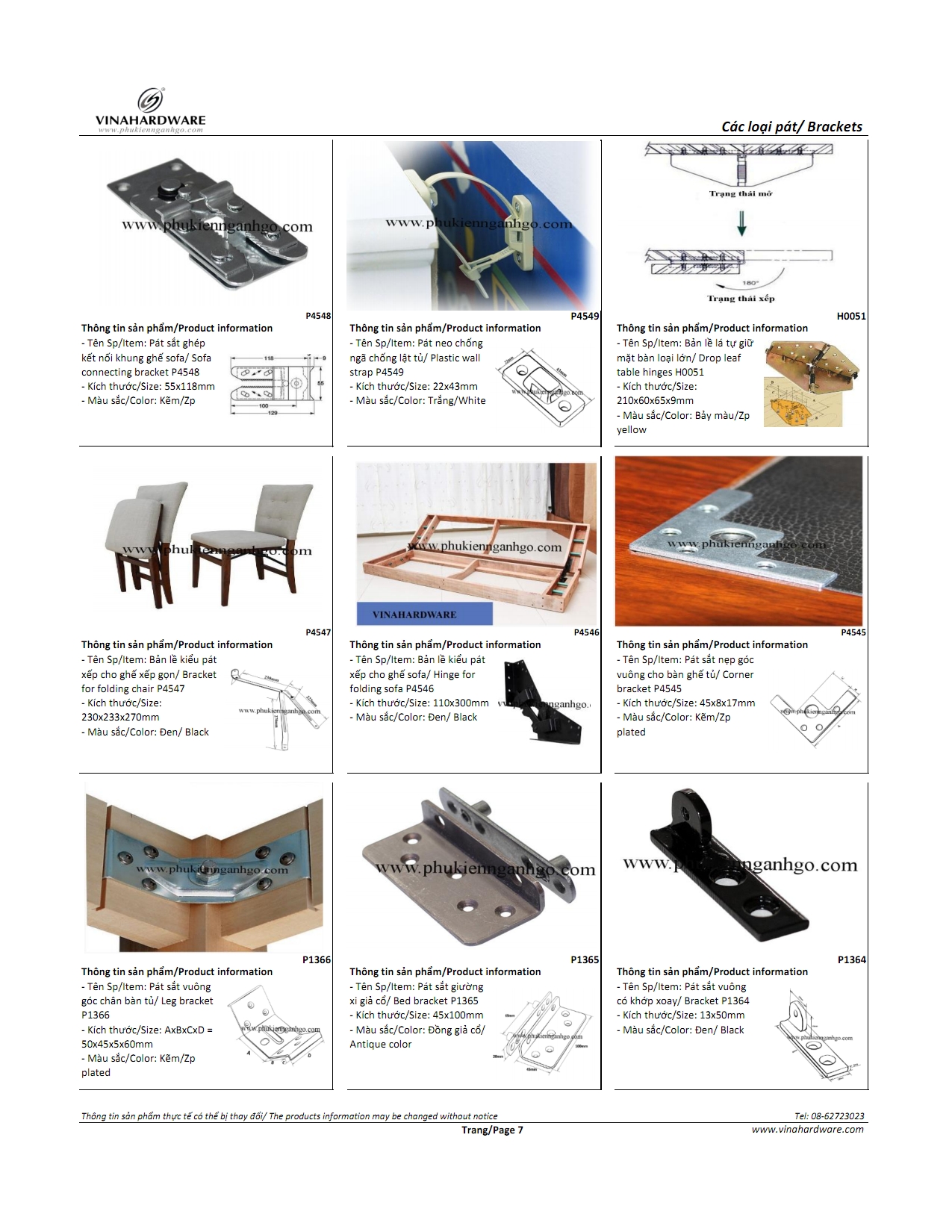 Các loại pát sắt pát nhựa