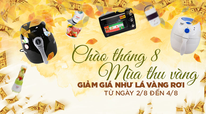 Chào tháng 8 - khuyến mãi như lá vàng rơi