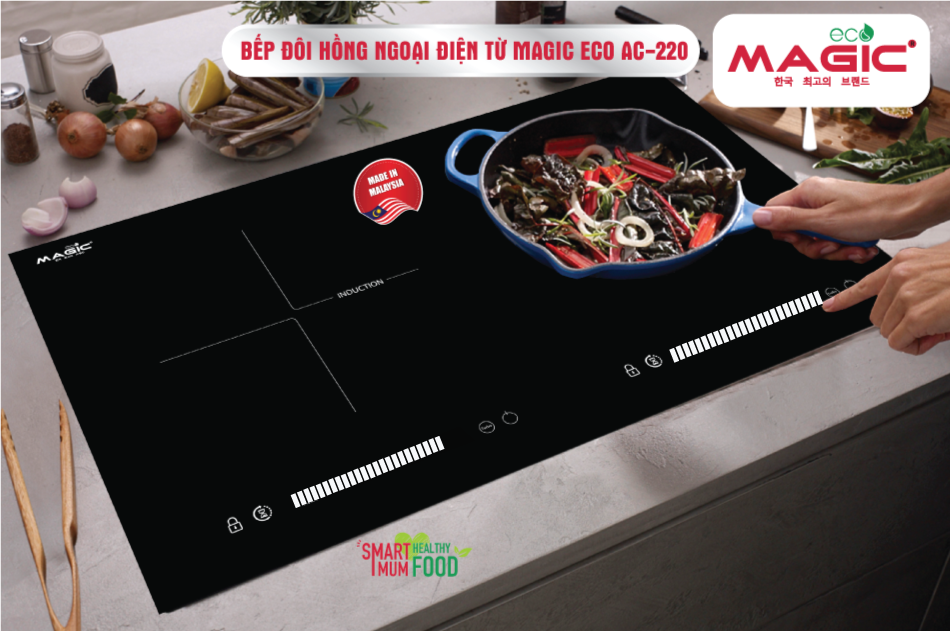 Bếp đôi Hồng ngoại và Điện từ Magic Eco AC-220 16 bep magic eco ac 220 5