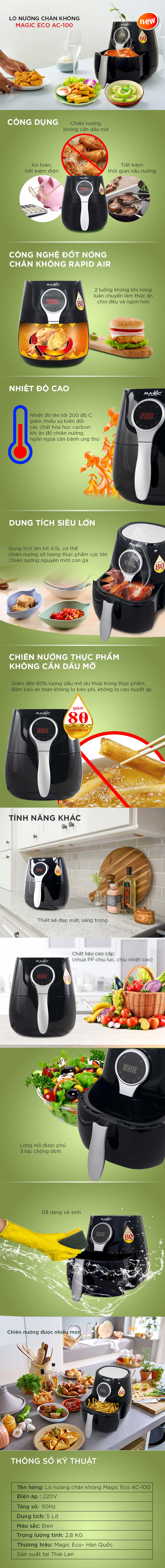 Nồi chiên không dầu Magic Eco AC-100 4 content ac 100