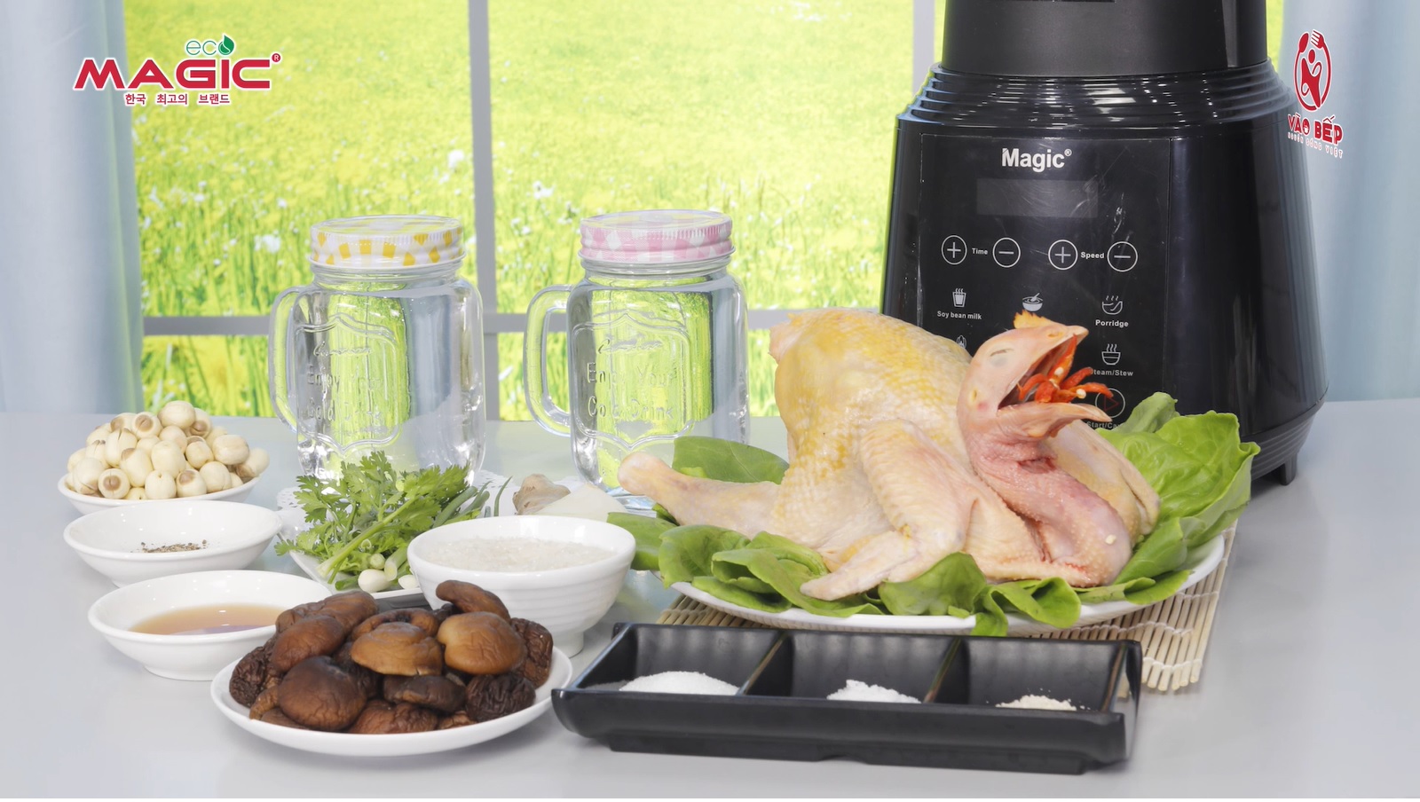 Món gà hầm hạt sen thơm ngon bổ dưỡng - Máy làm sữa hạt đa năng Magic Korea A-96 1 Món gà hầm hạt sen thơm ngon bổ dưỡng - Máy làm sữa hạt đa năng Magic Korea A-96 1