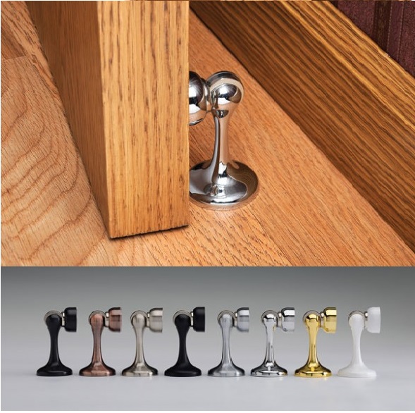 Magnetic door holder is commonly known by the name "magnetic door stop"