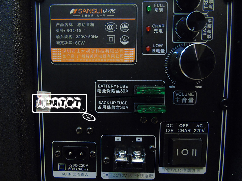 loa kéo di động SANSUI SG2-15